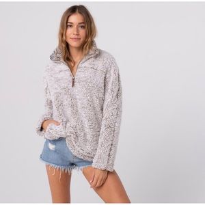 Thread & Supply Sherpa Pullover Sweatshirt Size Large L